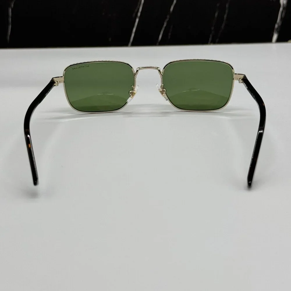 NEW MONTBLANC SUNGLASSES MEN BLACK GREEN EYEWEAR MONTBLANC MB0339S 002